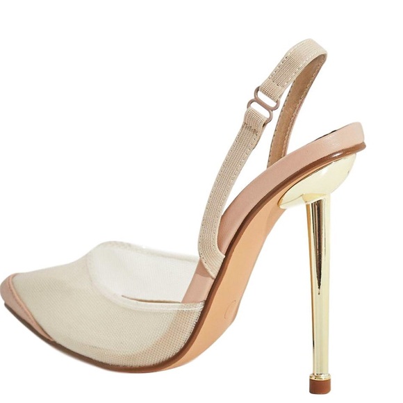 Nude mesh pointed heel - Picture 2 of 4